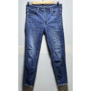 American Eagle High Rise Jegging Crop Next Level Stretch Sz 6 Regular